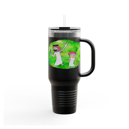 Arabian Rick And Morty Insulated Travel Mug