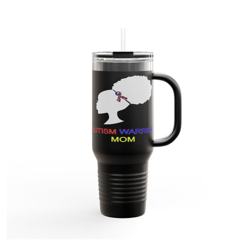 Autism Awareness Autism Warrior Mom Insulated Travel Mug