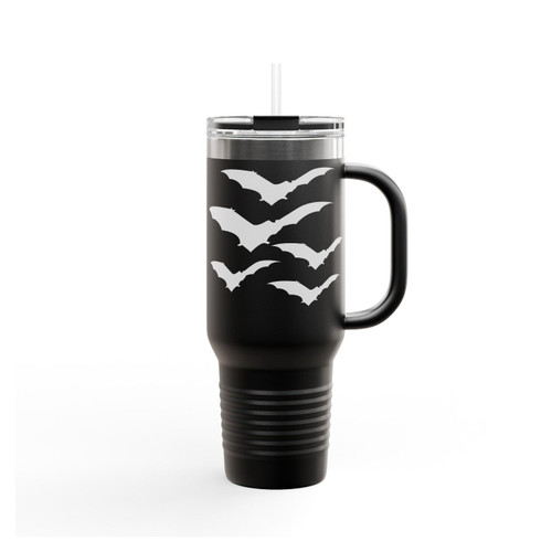 Bat Vintage Horror Bats Insulated Travel Mug