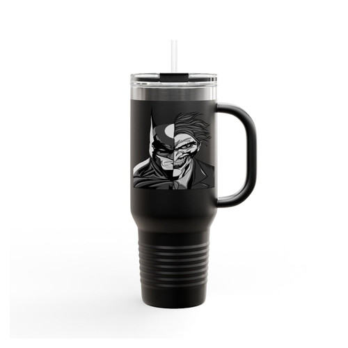 Batman And Joker Art Insulated Travel Mug