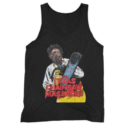 Our cotton texas chainsaw massacre illustration men tank top is perfect for those intense workouts in the gym, at practice or pickup games.