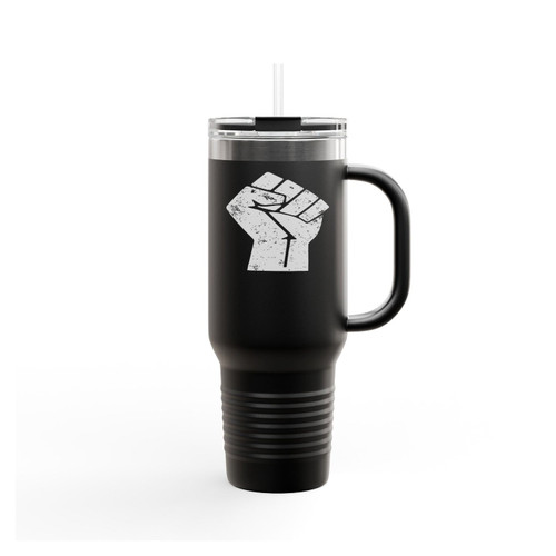 Black Power Insulated Travel Mug