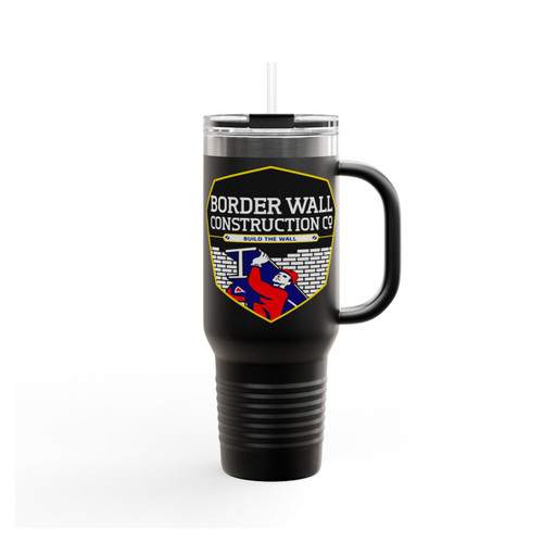 Border Wall Construction Build The Wall Insulated Travel Mug
