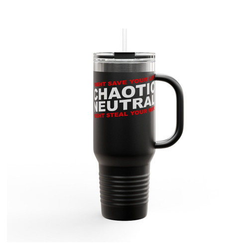 Chaotic Neutral Alignment Meme Insulated Travel Mug