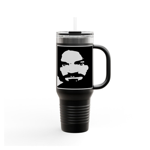 Charlie Don't Surf Charles Manson Insulated Travel Mug