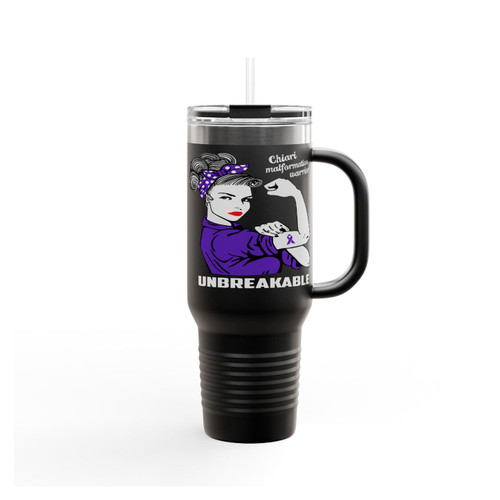 Chiari Malformation Warrior Unbreakable Insulated Travel Mug