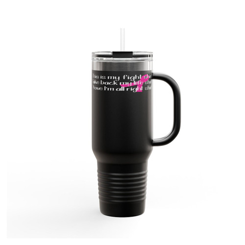 Fight Breast Cancer Awareness Insulated Travel Mug