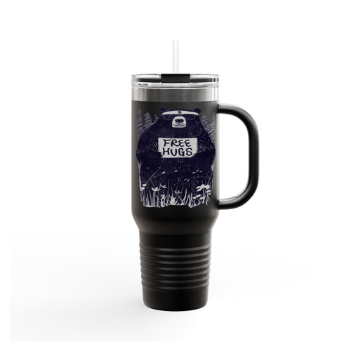 Free Hugs Bear Insulated Travel Mug