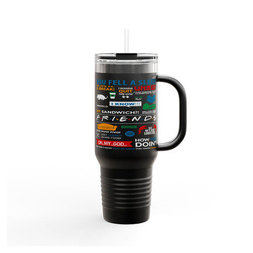 Friends Tv Show Collage Insulated Travel Mug