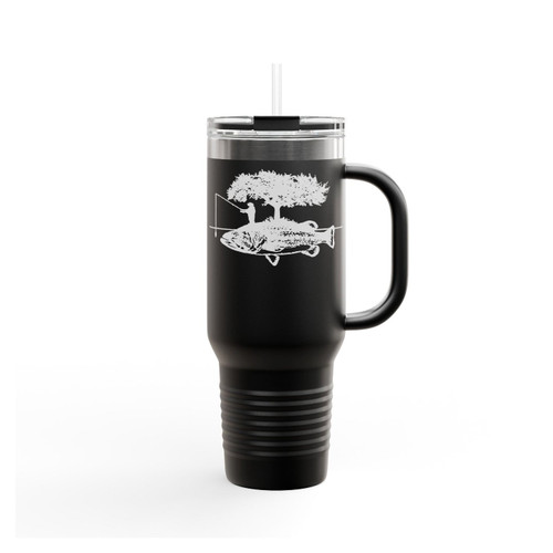 Funny Fishing Fisherman Lure Master Baiter Fishing Sign Insulated Travel Mug