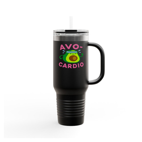 Funny Gym Avocardio Insulated Travel Mug