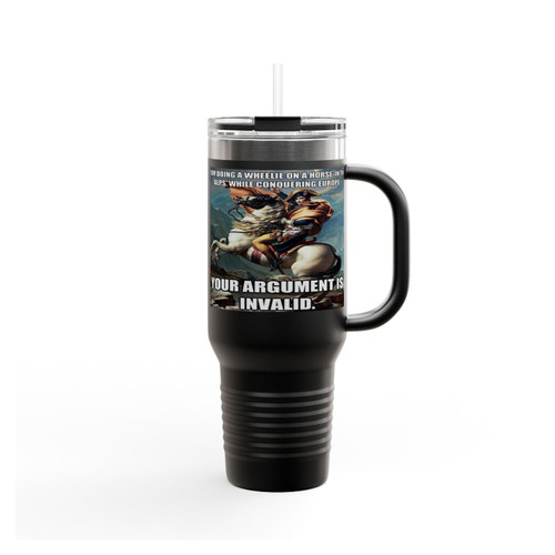 Funny History Hipster Napoleon Bonaparte Argument Insulated Travel Mug