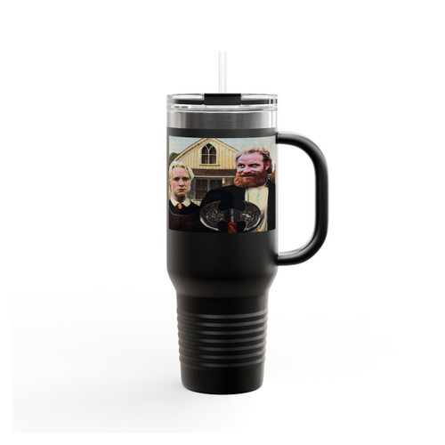 Game Of Thrones Tormund And Brienne Westeros Gothic Insulated Travel Mug