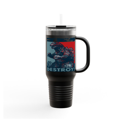 Godzilla Japanese Monster Insulated Travel Mug