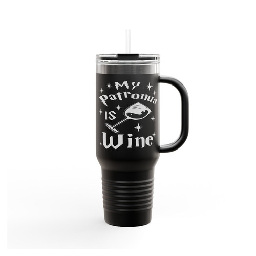 Harry Potter My Patronus Is Wine Insulated Travel Mug