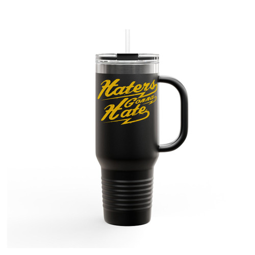 Haters Gonna Hate Retro Hipster Vintage Insulated Travel Mug