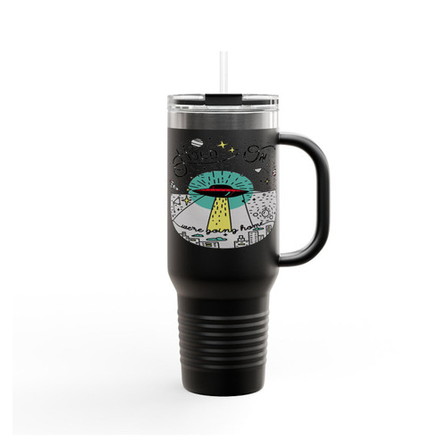 Hold On We're Going Home Starseed Space Illustration Insulated Travel Mug