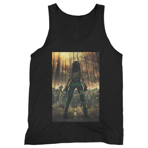 Our cotton the walking dead michonne classic tv series 2 men tank top is perfect for those intense workouts in the gym, at practice or pickup games.