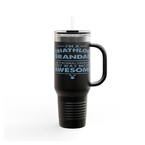 I'm A Triathlon Grandad, Like A Normal Grandad Just Way More Awesome Insulated Travel Mug