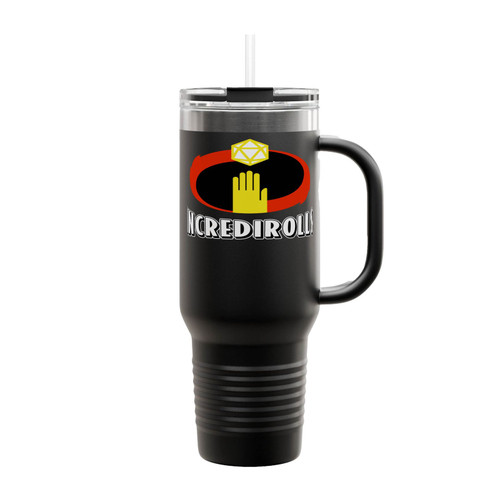 Incredirolls D&D Parody Insulated Travel Mug