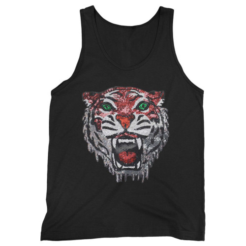 Our cotton tiger head sequin embroidery men tank top is perfect for those intense workouts in the gym, at practice or pickup games.