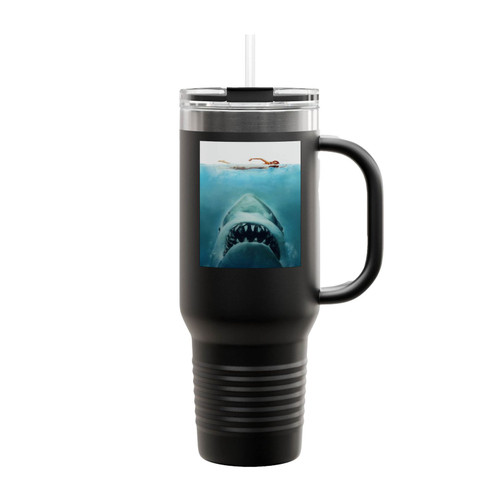 Jaws Movie Steven Spielberg New Cool Insulated Travel Mug