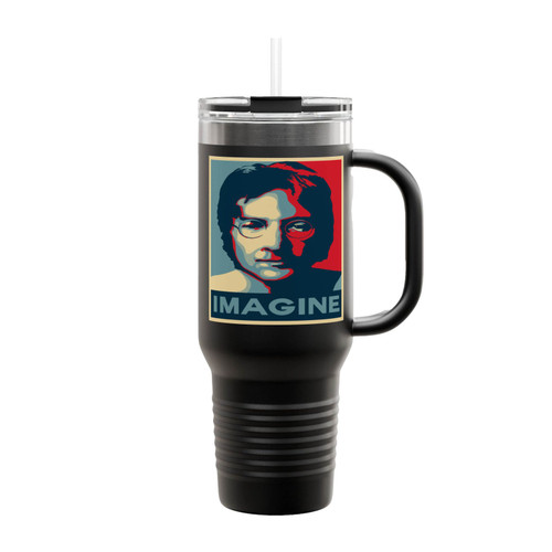 John Lennon Imagine The Beatles Insulated Travel Mug