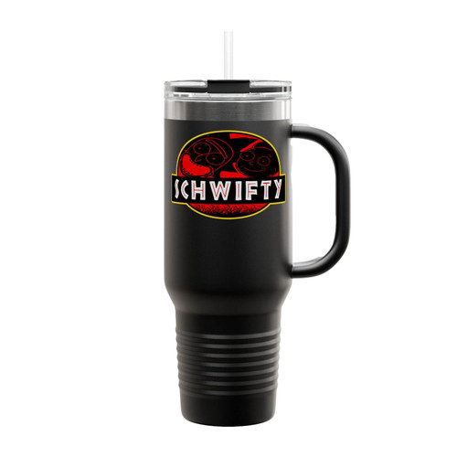 Jurassic Schwifty Rick And Morty Park Insulated Travel Mug