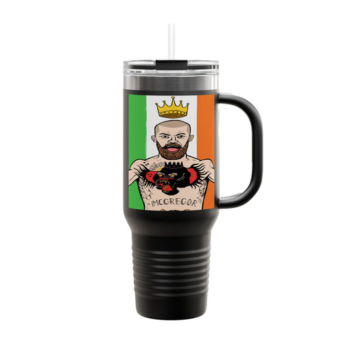 King Conor Conor Mcgregor Ufc Fighter Ireland Insulated Travel Mug