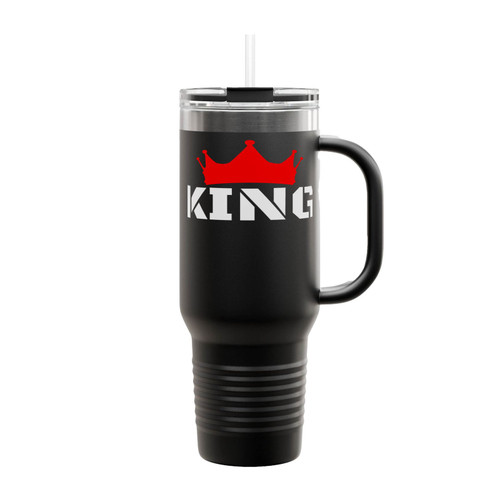 King Red Crown Insulated Travel Mug