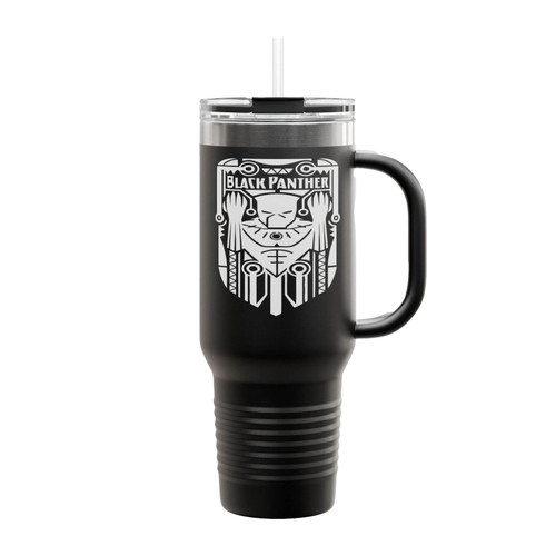 King T Challa Black Panther Insulated Travel Mug