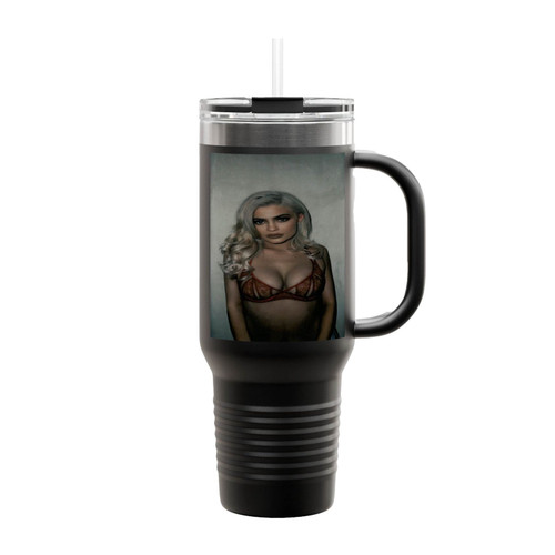 Kylie Jenner Photoshoot Trendy Instagram Insulated Travel Mug