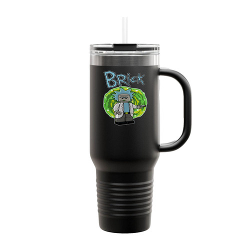 Lego Rick & Morty Brick Rick Insulated Travel Mug