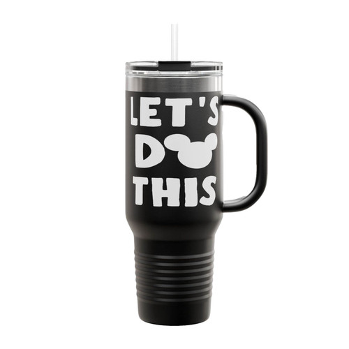 Lets Do This Disney Mickey Mouse Insulated Travel Mug