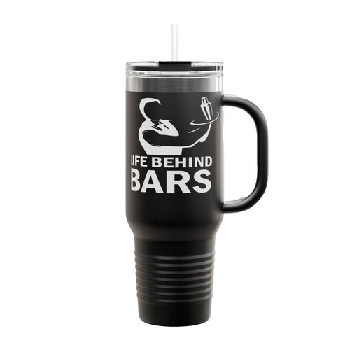 Life Behind Bars Funny Bartending Bartender Insulated Travel Mug