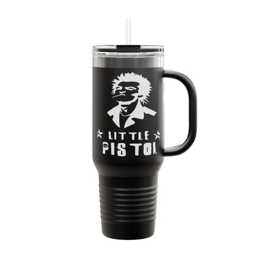 Little Pistol Punk Rock Sid Vicious Insulated Travel Mug