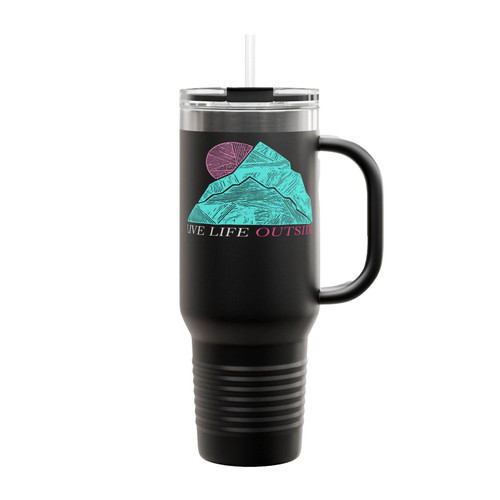Live Life Outside Mountain Insulated Travel Mug