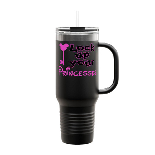 Lock Up Your Princesses Disney Insulated Travel Mug