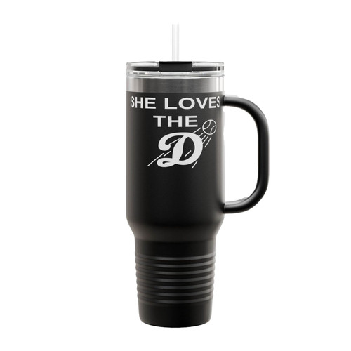 Los Angeles Dodgers She Loves The D Insulated Travel Mug