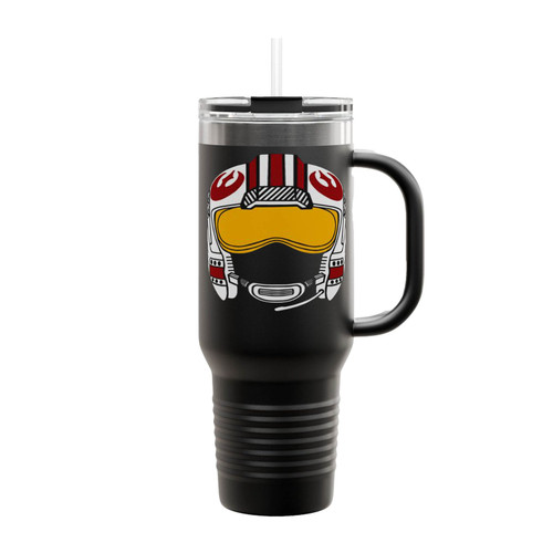 Luke X-Wing Helmet Star Wars Jedi Skywalker Force Awakens Insulated Travel Mug