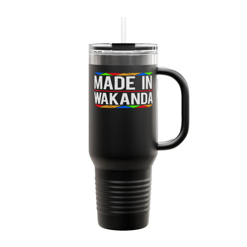 Made In Wakanda Black Panther Insulated Travel Mug