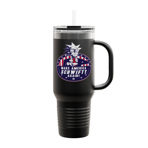 Make America Schwifty Again Vote Rick Sanchez Insulated Travel Mug