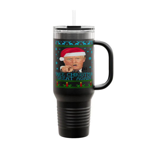 Make Christmas Great Again Donald Trump Insulated Travel Mug