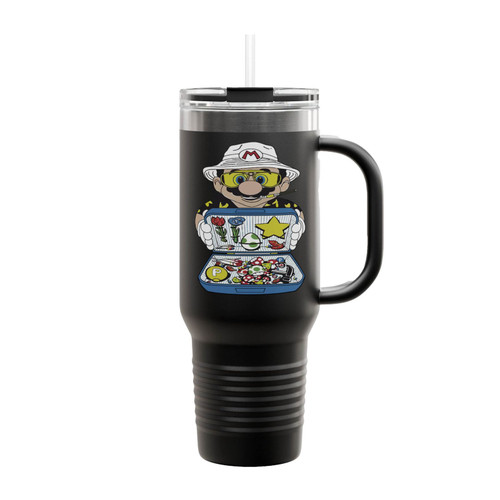Mario Hunter Drugs Briefcase Las Vegas Party Fear Loathing Insulated Travel Mug