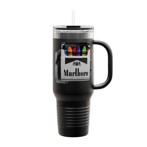 Marlboro Cigarettes Crayon Pack Insulated Travel Mug
