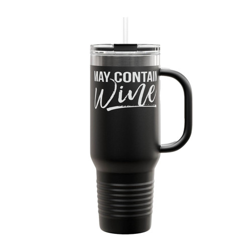 May Contain Wine Insulated Travel Mug