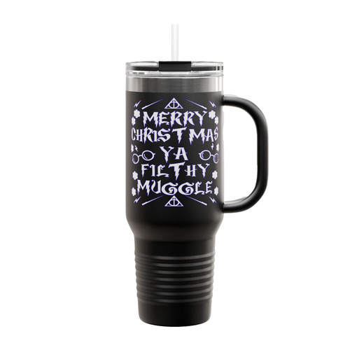 Merry Christmas Ya Filthy Muggle Insulated Travel Mug
