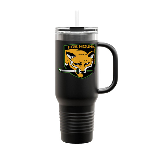 Metal Gear Fox Hound Logo Insulated Travel Mug