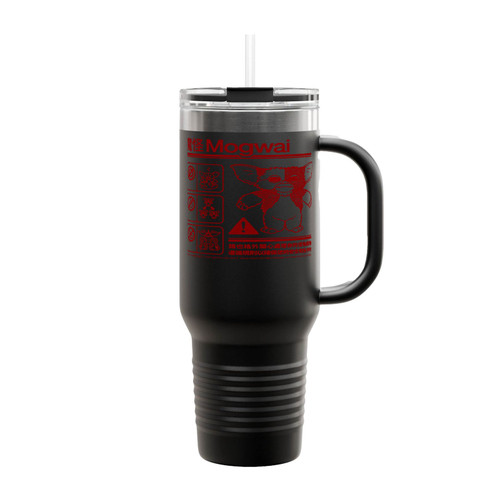 Mogwai Warning Gremlins Funny Horror Insulated Travel Mug