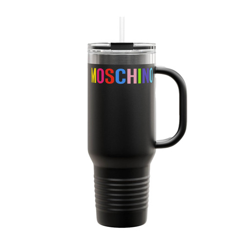 Moschino Milano Logo Insulated Travel Mug